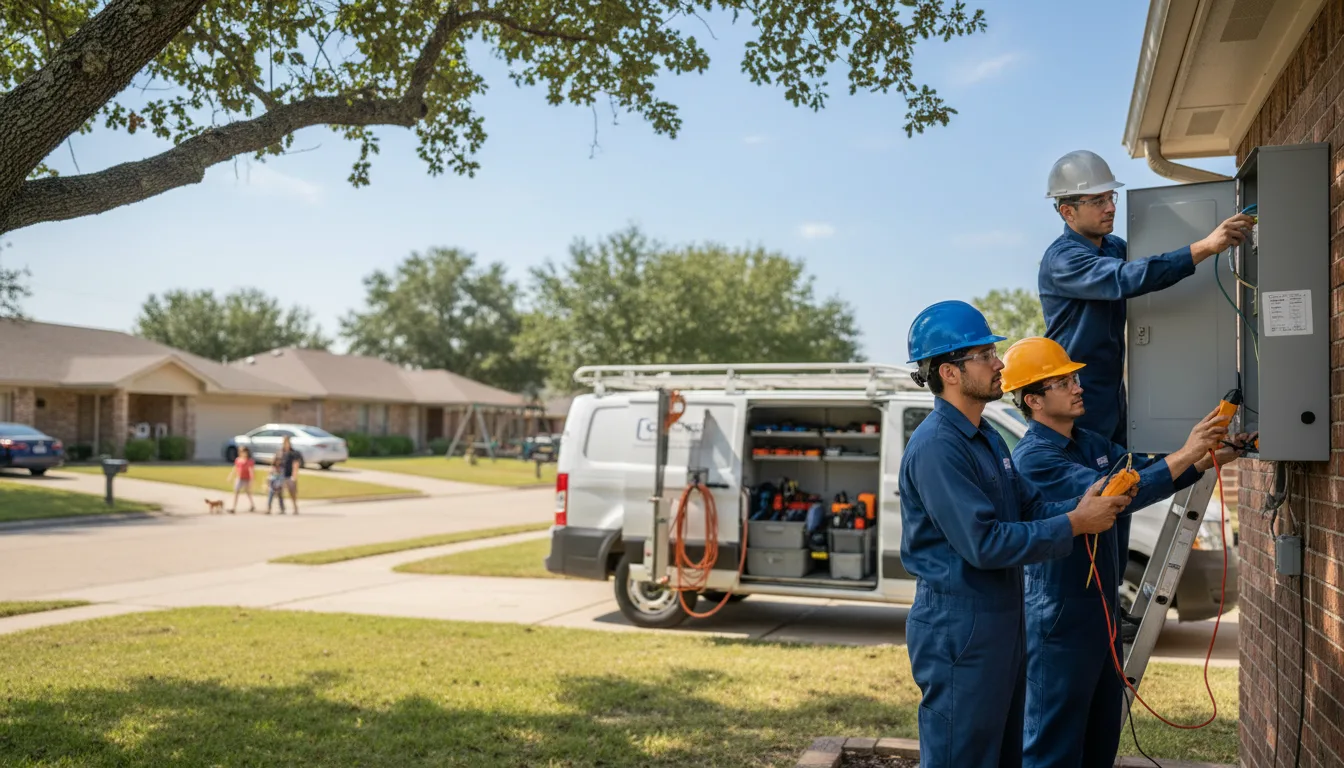 Certified electrician providing emergency electrical services in Fairwater, WI